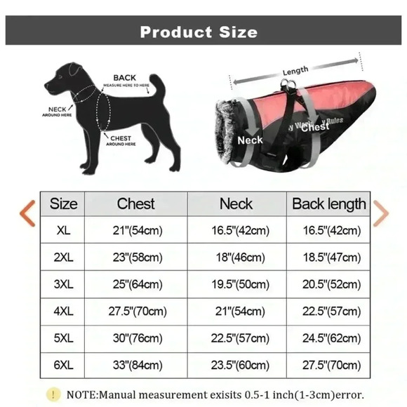 Fancy Pet tags Dog jacket waterproof,wind resistant,adjustable, leash hooks - Picture 3 of 13